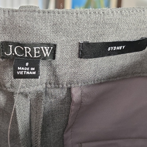 Sydney wide-leg Cropped Ankle Grey pant in four-season stretch Size 8 - Picture 2 of 13